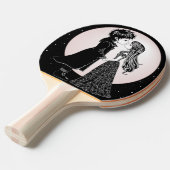 Schattigee Gotische Emo Kinder Kus Valentijnsdag Tafeltennisbatje (Voorkant Gekanteld)