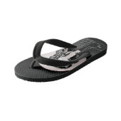Schattigee Gotische Emo Kinder Kus Valentijnsdag Teenslippers (Schuin)