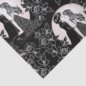 Schattigee Gotische Emo Kinder Kus Valentijnsdag Tissuepapier (Detail)