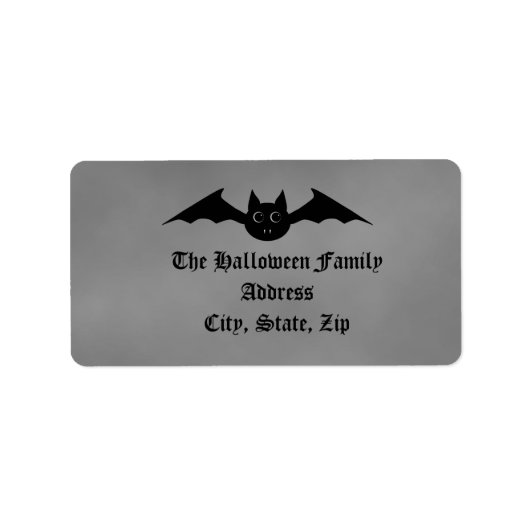 Schattigee Gotische Halloween vampier vleermuis me Etiket (Voorkant)