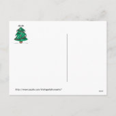 Schattigee gotische kerstboom feestdagenkaart (Achterkant)