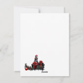 Schattigee gotische kerstelf. feestdagenkaart (Achterkant)