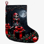 Schattigee gotische kerstelf. grote kerstsok (Voorkant)