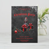 Schattigee gotische kerstelf. kaart (Staand voorkant)