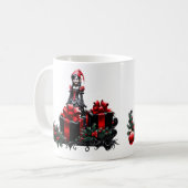 Schattigee gotische kerstelf. koffiemok (Voorkant links)