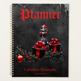 Schattigee gotische kerstelf. planner