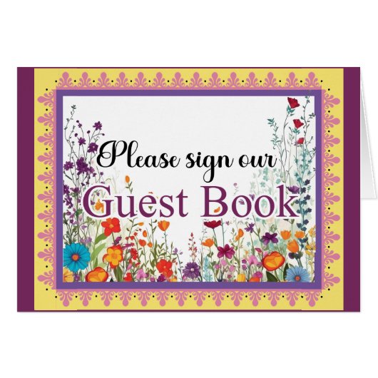 Schattigee Gotische Tuin Sugar Skull Guestbook Kaa (Voorkant Horizontaal)