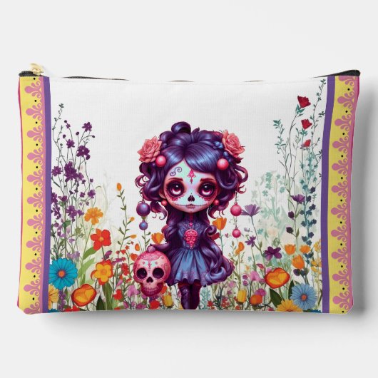 Schattigee Gotische Tuin Suikerschedel Etui (Voorkant)