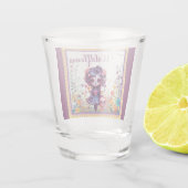 Schattigee Gotische Tuin Suikerschedel Shot Glas (Achterkant)