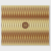 Schattigee gouden achtergrond en gouden strepen ke cadeaupapier (Vlak)