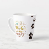 Schattigee gouden belettering kleine latte Mok (Linkerhoek)