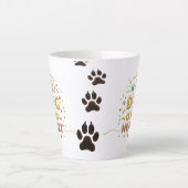 Schattigee gouden belettering kleine latte Mok (Voorkant)