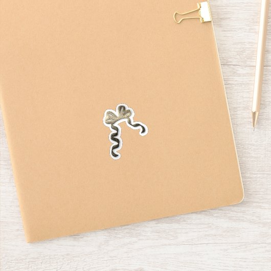 Schattigee gouden boog sticker (Notitieboek)