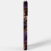 Schattigee gouden en Paarse bloemige botanische Case-Mate iPhone Case (Achterkant / Rechts)