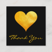 Schattigee Gouden Harten Dank u Korting Kaart (Voorkant)