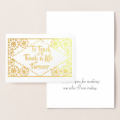 Schattigee Gouden Leraar Waarderingsdag Dank u Ech Folie Kaarten (Display)