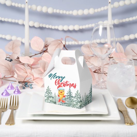 Schattigee gouden vis zee Kerstman kerstboom Vroli Bedankdoosjes (Huwelijk)