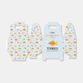 Schattigee Goudvis Zwemwater Kids Verjaardagsfeest Bedankdoosjes (Uitgevouwen)