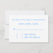 Schattigee goudvissen & harten strand bruiloft RSV RSVP Kaartje (Achterkant)