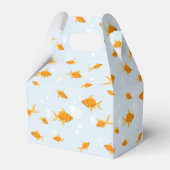 Schattigee goudvissen zwemmen in het water bedankdoosjes (Achterkant)