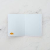 Schattigee goudvissen zwemmen in het water kaart (Binnen)