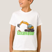 Schattigee graafmachine Kinder T-shirt (Voorkant)