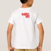 Schattigee graafmachine Kinder T-shirt - "Diggin'  (Achterkant)