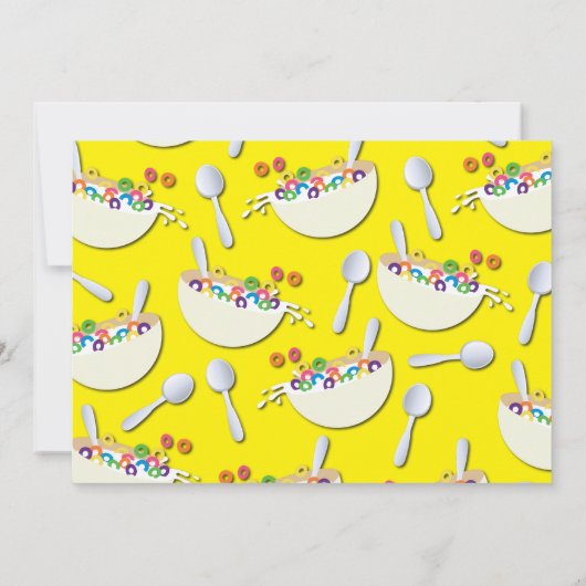 Schattigee graankom Kinder sleepover verjaardagsfe Kaart (Achterkant)