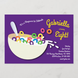 Schattigee graankom Kinder sleepover verjaardagsfe Kaart