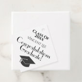 Schattigee Graduation Cap Class of Felicitations Bedankjes Labels (In situ)