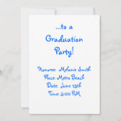 Schattigee Graduation Party Uitnodiging Goldfish o (Achterkant)