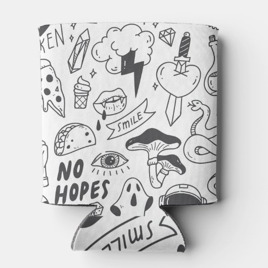 Schattigee Graffiti: Doodle Art Set. Blikjeskoeler (Achterkant)