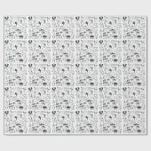 Schattigee Graffiti: Doodle Art Set. Cadeaupapier (Vlak)