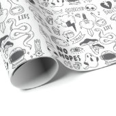 Schattigee Graffiti: Doodle Art Set. Cadeaupapier (Rol Hoek)