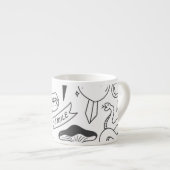 Schattigee Graffiti: Doodle Art Set. Espresso Kop (Voorkant rechts)