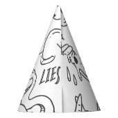 Schattigee Graffiti: Doodle Art Set. Feesthoedjes (Achterkant)