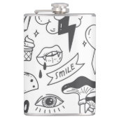 Schattigee Graffiti: Doodle Art Set. Heupfles (Voorkant)