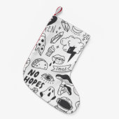 Schattigee Graffiti: Doodle Art Set. Kleine Kerstsok (Voorkant (Hangend))