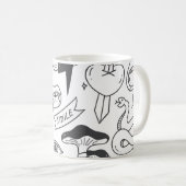 Schattigee Graffiti: Doodle Art Set. Koffiemok (Voorkant rechts)
