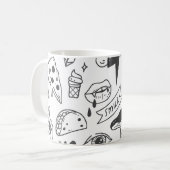 Schattigee Graffiti: Doodle Art Set. Koffiemok (Voorkant links)