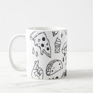 Schattigee Graffiti: Doodle Art Set. Koffiemok