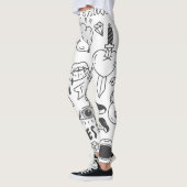 Schattigee Graffiti: Doodle Art Set. Leggings (Links)