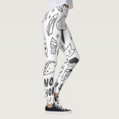 Schattigee Graffiti: Doodle Art Set. Leggings (Rechts)