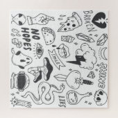 Schattigee Graffiti: Doodle Art Set. Legpuzzel (Horizontaal)