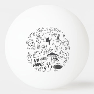Schattigee Graffiti: Doodle Art Set. Pingpongbal