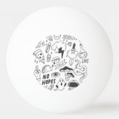 Schattigee Graffiti: Doodle Art Set. Pingpongbal (Achterkant)