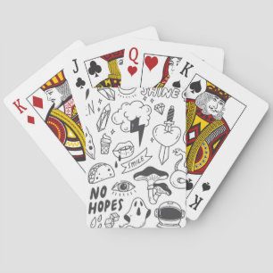 Schattigee Graffiti: Doodle Art Set. Pokerkaarten