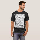 Schattigee Graffiti: Doodle Art Set. T-shirt (Voorkant volledig)