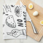 Schattigee Graffiti: Doodle Art Set. Theedoek (Quarter Fold)
