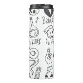 Schattigee Graffiti: Doodle Art Set. Thermosbeker (Achterkant)